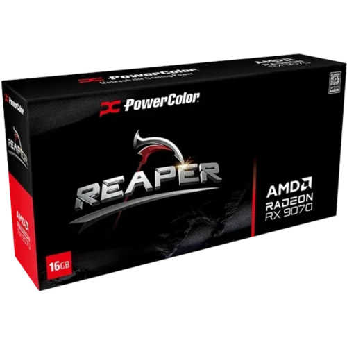 Placa video PowerColor AMD Radeon RX 9070 Reaper 16 GB, GDDR6, 256 bit