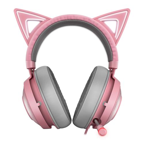 Casti cu microfon Razer Kraken Kitty, USB-A, Pink