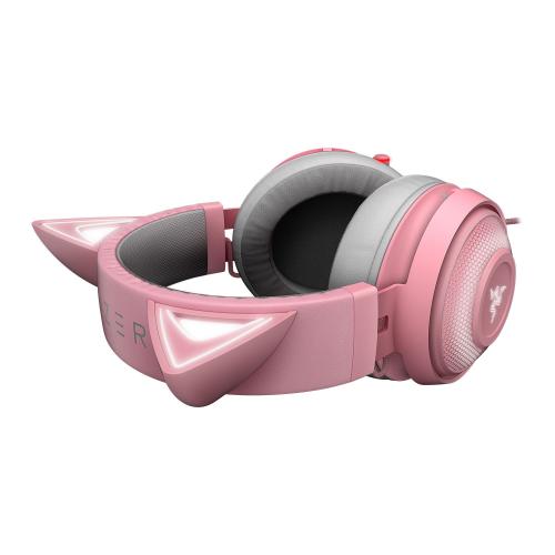 Casti cu microfon Razer Kraken Kitty, USB-A, Pink