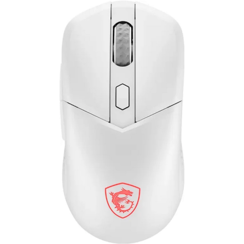 Mouse Optic MSI VERSA 300, RGB LED, USB Wireless/Bluetooth/USB, White