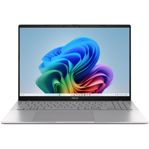 Laptop ASUS Vivobook S16 S3607QA-PL031X, Qualcomm Snapdragon X X1-26-100, 16 inch, RAM 16GB, SSD 1TB, Qualcomm Adreno X1-45, Windows 11 Pro, Cool Silver
