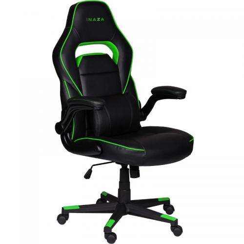 Scaun gaming Inaza Interceptor, Black-Green