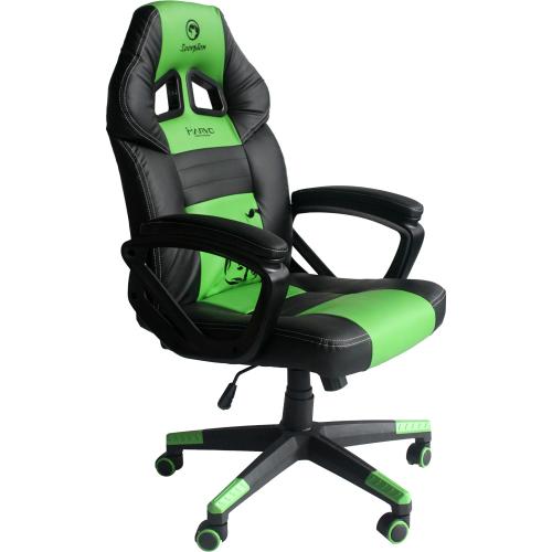 Scaun gaming Marvo CH-105, Black-Green