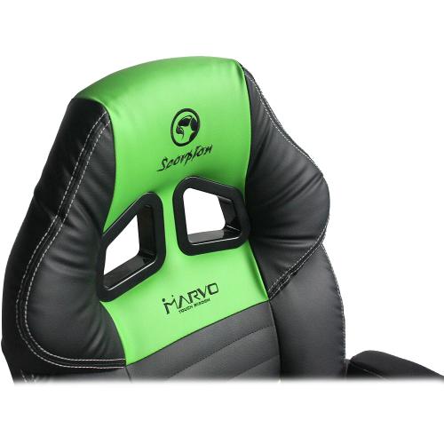 Scaun gaming Marvo CH-105, Black-Green