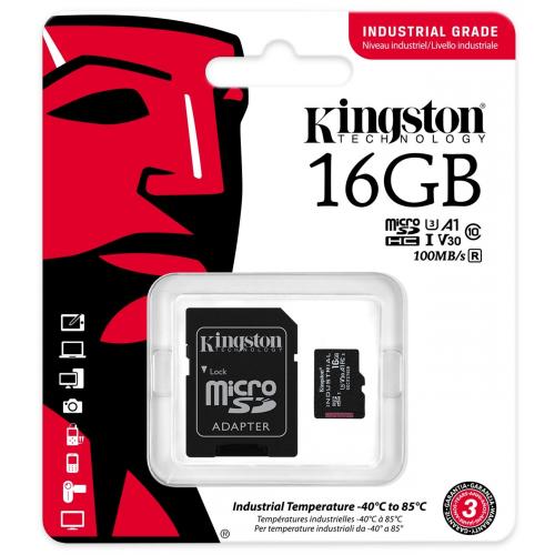 Card de Memorie MicroSD Kingston, 16GB, Adaptor SD, Class 10
