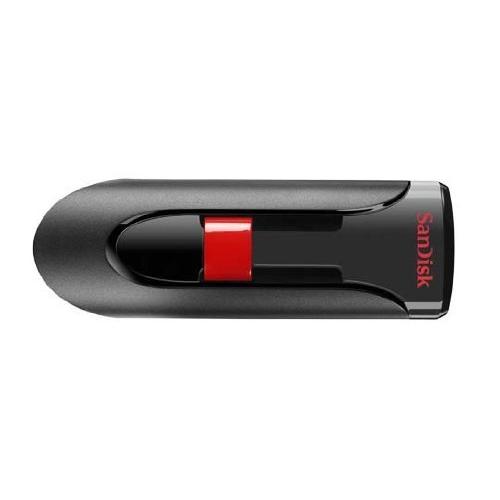 Stick Memorie SanDisk by WD Cruzer GLIDE, 128GB, USB 2.0, Black/Red