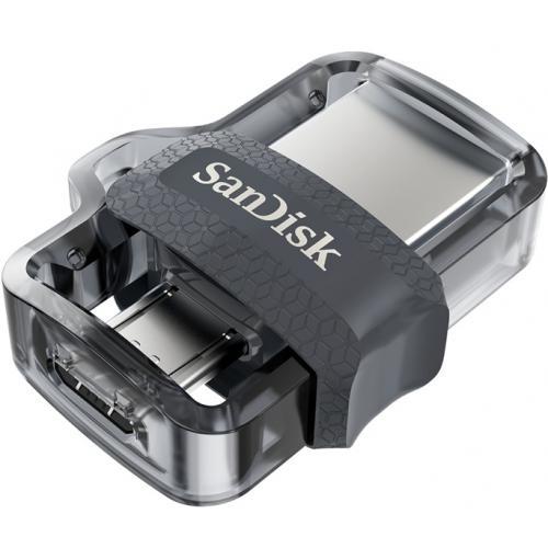 Stick Memorie SanDisk by WD Ultra Dual m3.0 256GB, USB 3.0 + Micro USB, Black-Silver