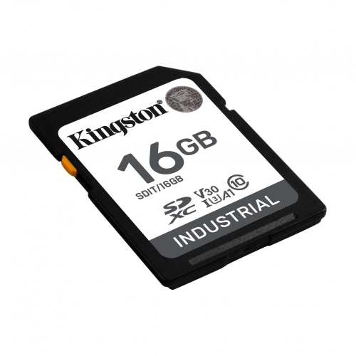 Memory Card SDHC KINGSTON Industrial 16GB, Class 10, UHS-I U3, V30, A1