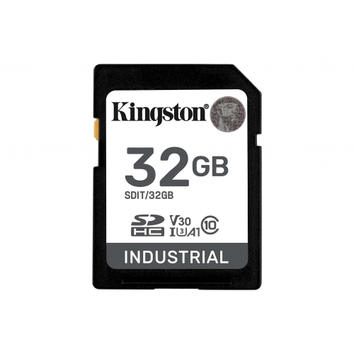 Memory Card SDHC KINGSTON Industrial 32GB, Class 10, UHS-I U3, V30, A1