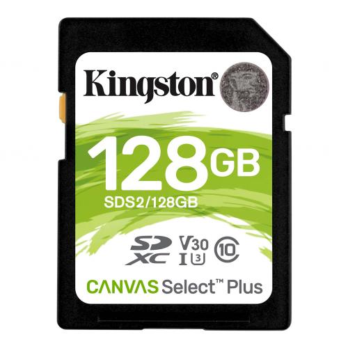 Card de Memorie SD Kingston Canvas Select Plus, 128GB, Class 10