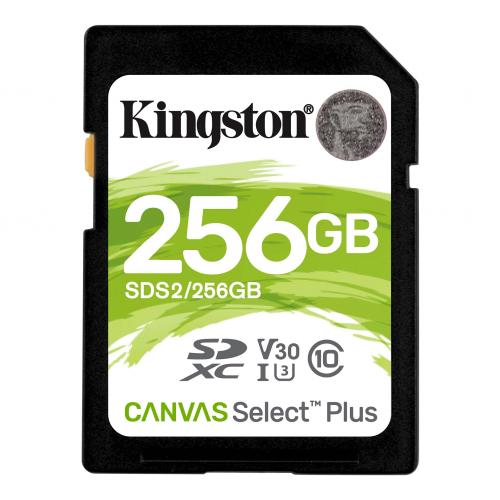 Card de Memorie SD Kingston Canvas Select Plus, 256GB, Class 10