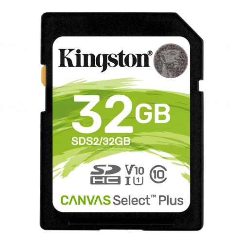 Memory Card SDXC Kingston Canvas Select Plus 32GB, Class 10, UHS-I U1, V10