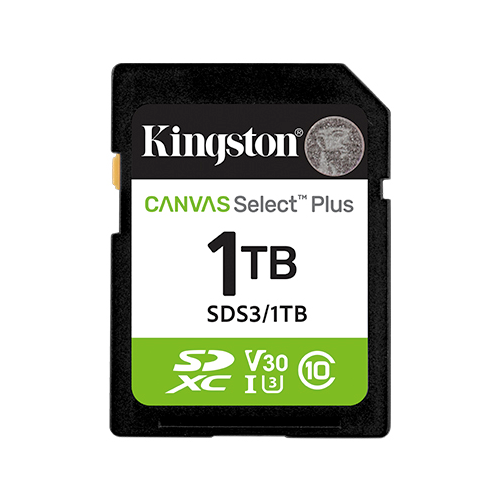 Memory Card microSDXC Kingston Canvas Select Plus SDS3 1TB, Class 10, UHS-I U3, V30, A1