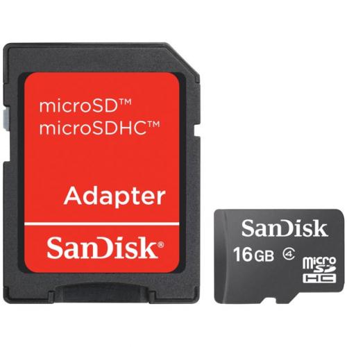 Card de Memorie MicroSD SanDisk 32GB, Adaptor SD, Class 4