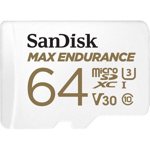 Memory Card microSDXC SanDisk by WD Max Endurance 64GB, Class 10, UHS-I U3, V30 + Adaptor SD
