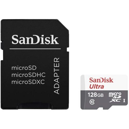 Card de memorie SanDisk Ultra Micro SD, 128GB, Adaptor SD, Class 10