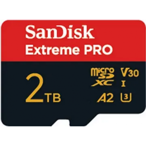 Memory Card microSDXC SanDisk by WD Extreme Pro 2TB, UHS-I U3, V30, A2, Class 10 + Adaptor SD