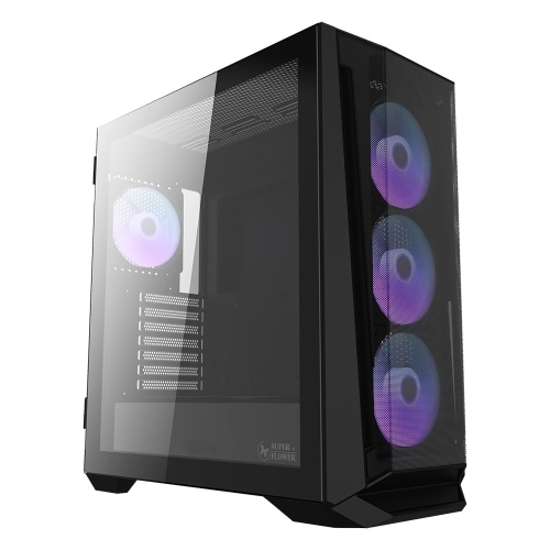 Carcasa Super Flower Zillion M705 ARGB Black, Fara sursa