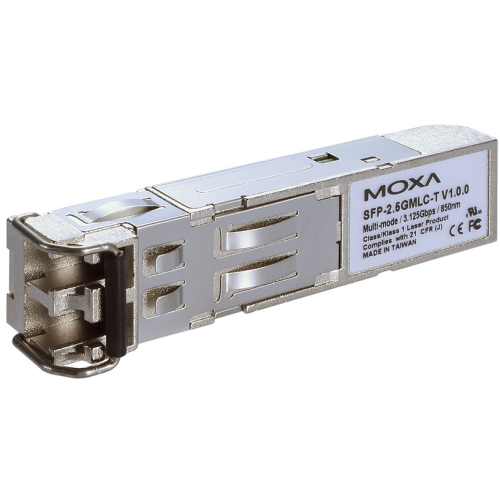 Transceiver Moxa SFP 2.5GB SFP-2.5GMLC-T, 850 nm, Multi-Mode, DDM, 600 m, Duplex LC