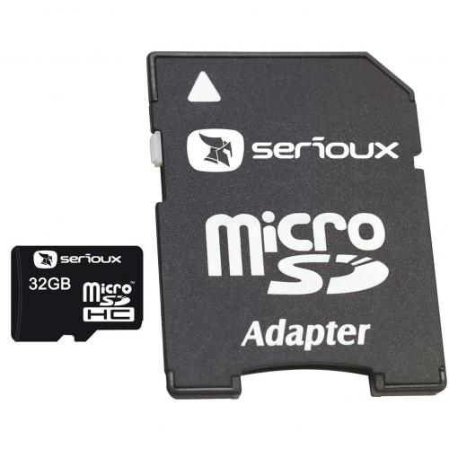 Memory Card microSDHC Serioux 32GB, Class 10 + Adaptor SD