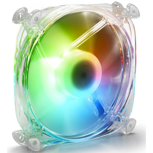 Ventilator Sharkoon SHARK Disc, ARGB LED, 120 mm, Transparent