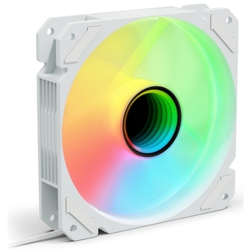 Ventilator Sharkoon SHARK Mirror PWM, RGB LED, 120 mm, White