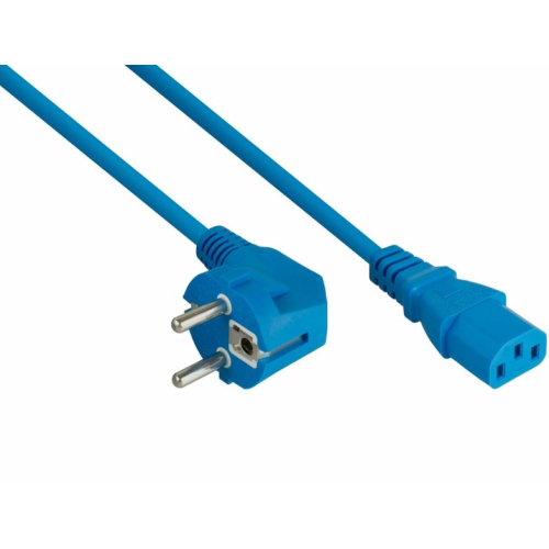 Cablu de alimentare Cable Master SK0130-B030, CEE 7/7 male - IEC C13 female, 3 m, Blue