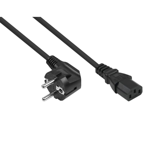 Cablu de alimentare Cable Master SK0130-S018, CEE 7/7 male - IEC C13 female, 1.8 m, Black