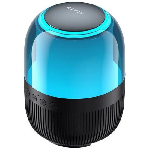 Boxa portabila Havit SK889BT, RGB LED, Bluetooth, Black-Blue