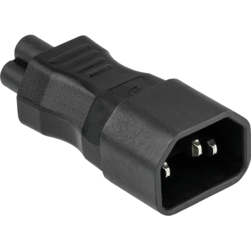 Adaptor Cable Master SKA-1405S, IEC C14 male - IEC C5 female, Black