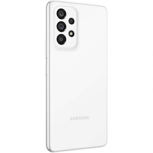Telefon Mobil Samsung Galaxy A53 Dual SIM, 128GB, 6GB RAM, 5G, Awesome White