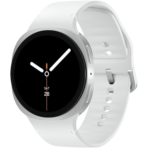 SmartWatch Samsung Galaxy Watch 8, 1.5 inch, Curea Silicon, 44 mm, Silver - White
