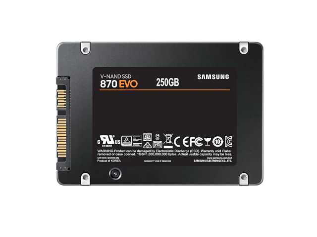 SSD SAMSUNG 870EVO, 250GB, SATA III