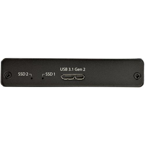 Rack SSD Startech SM22BU31C3R, USB 3.1 Tip B, M.2 SATA, Black