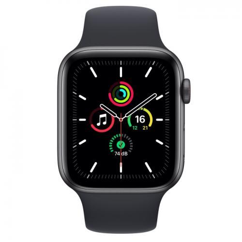 Smartwatch Apple Watch SE V2, 1.78inch, curea silicon, Space Grey-Midnight