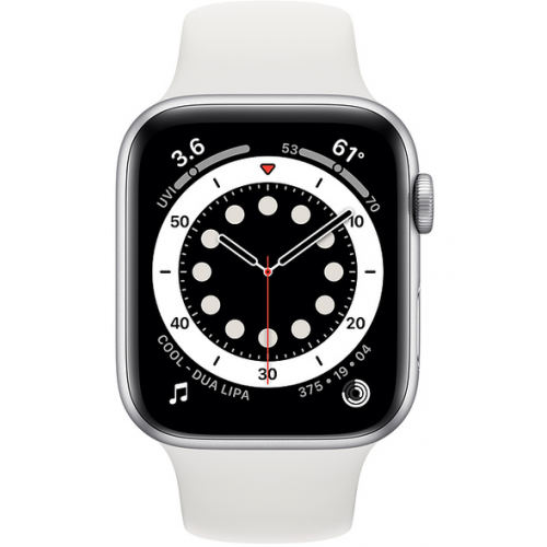 Smartwatch Apple Watch Series 6, 1.78inch, curea silicon, Silver-White