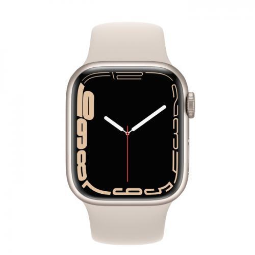 Smartwatch Apple Watch Series 7, 1.69inch, curea silicon, Starlight-Starlight