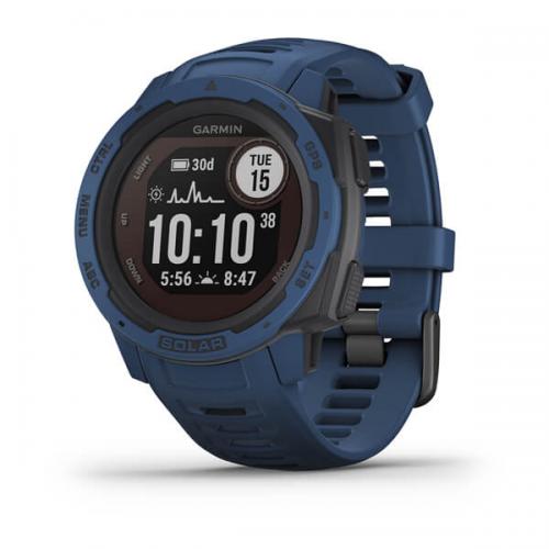 Ceas Smartwatch Garmin Instinct Solar, GPS, Tidal Blue WW