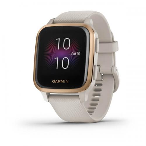 Ceas Smartwatch Garmin Venu Sq, NFC, Light Sand/Rose Gold