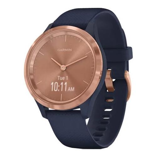 Ceas Smartwatch Garmin Vivomove 3S S/E EU Sport, Blue-Gold, Silicone