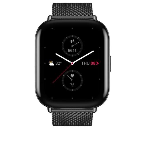 SmartWatch Huami Zepp E Square, 1.65inch, Curea Metalica, Metallic Black