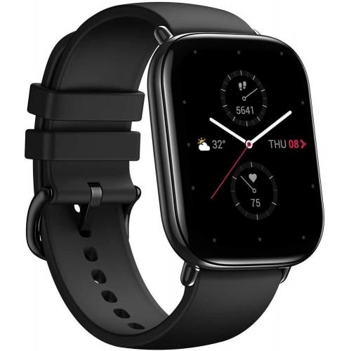 SmartWatch Huami Zepp E Square, 1.65inch, Curea Piele, Onyx Black