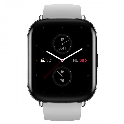 SmartWatch Huami Zepp E Square, 1.65inch, Curea Piele, Pebble Grey