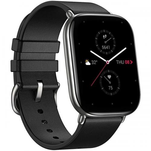 SmartWatch Huami Zepp E Square, 1.65inch, Curea Piele, Polar Night