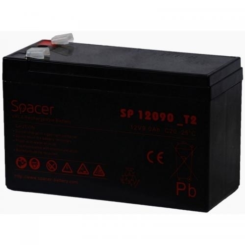 Acumulator UPS Spacer SP-BAT-12V9AH, 12V, 9Ah