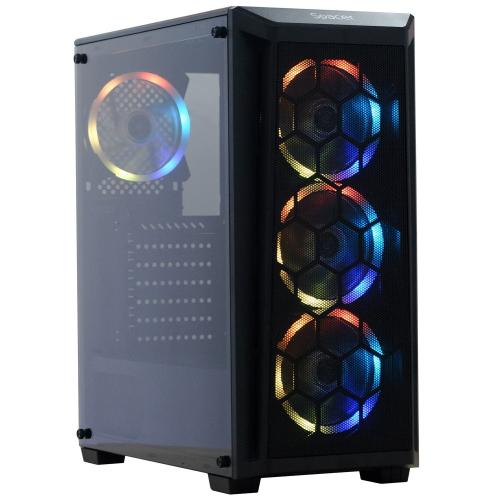 Carcasa Spacer Spider, ATX, MidTower, Gaming, fara sursa, sticla securizata, 4 x fan, USB 2.0 x 1, USB 3.0 x 2, HUB, telecomanda, „SP-GC- SPIDER”