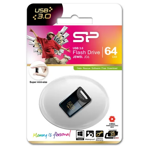 Stick memorie Silicon Power J06 64GB, USB-A 3.0, Blue