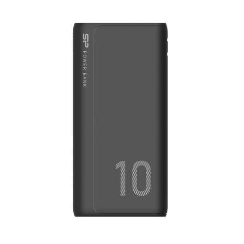 Baterie portabila Silicon Power GP15, 10000mAh,  2x USB, 1x USB-C, 1x microUSB, Black