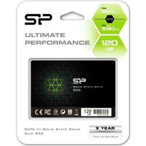 SSD Silicon Power Slim S56 Series 120GB, SATA3, 2.5 inch