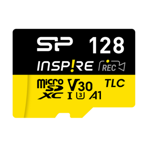 Memory Card microSDXC Silicon Power Inspire 128GB, Class 10, UHS-I U3, V30, A1